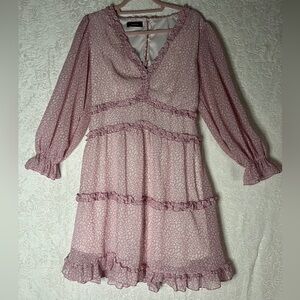 Dokotoo Pink Ruffle Blouse